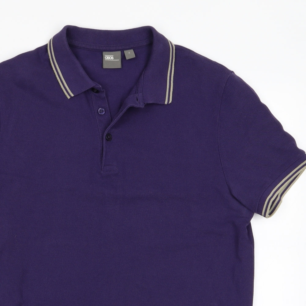 ASOS Mens Purple    Polo Size M
