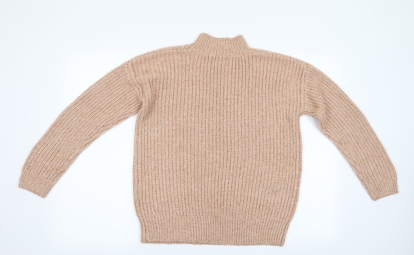 Womens UK Size M Papaya Pink Pullover Jumper