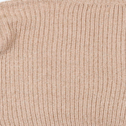 Womens UK Size M Papaya Pink Pullover Jumper
