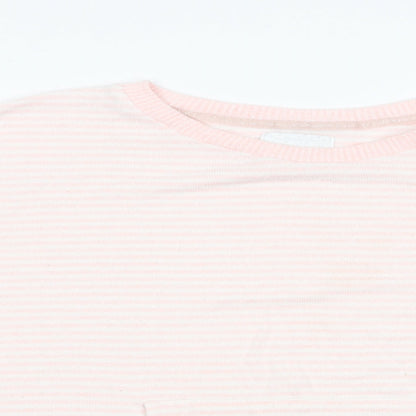 Matalan Womens Pink Striped   Pyjama Top Size 16