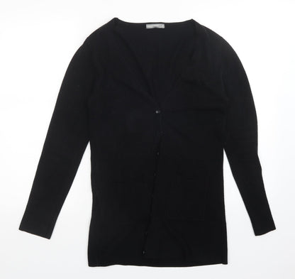 Womens UK Size S Woolworths Black Cardigan Jumper