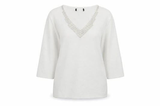 Womens UK Size S Sky White Pullover Jumper