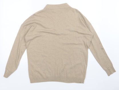 pransa Womens Brown   Pullover Jumper Size S