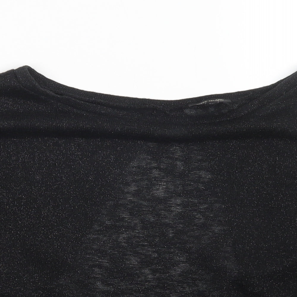 Womens UK Size 6 River Island Black Basic Blouse