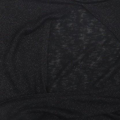 Womens UK Size 6 River Island Black Basic Blouse