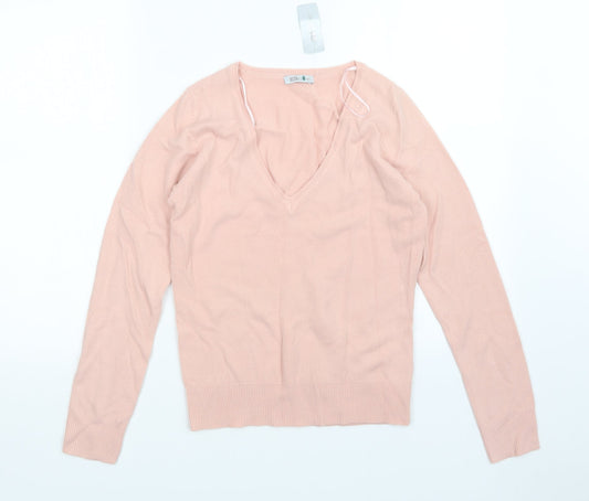 Womens UK Size S MK one Pink Pullover Jumper