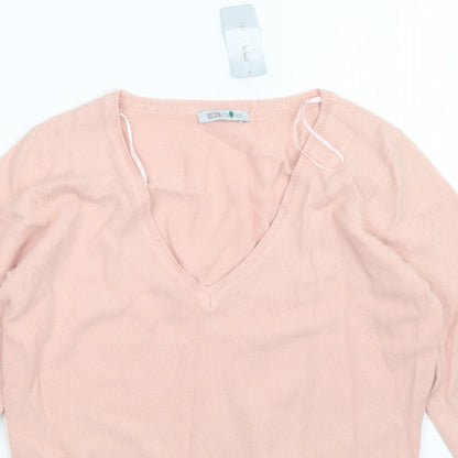 Womens UK Size S MK one Pink Pullover Jumper