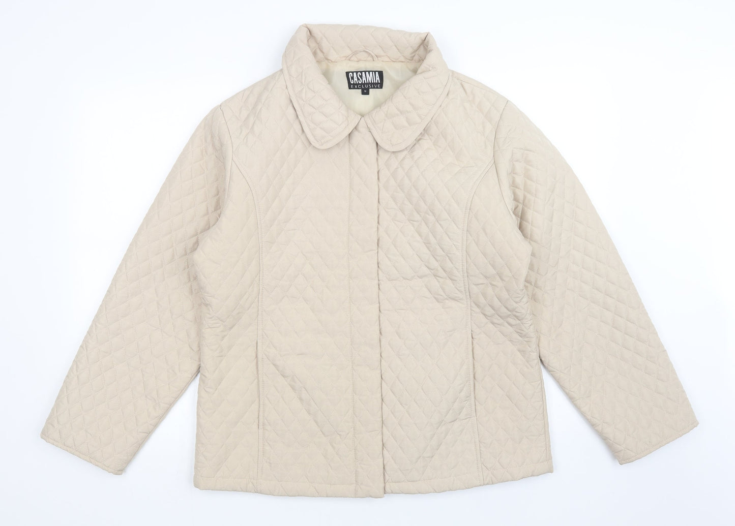 Womens UK Size M casamia Beige Quilted Coat