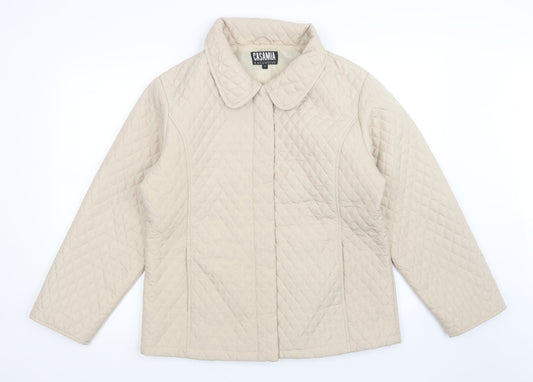 Womens UK Size M casamia Beige Quilted Coat