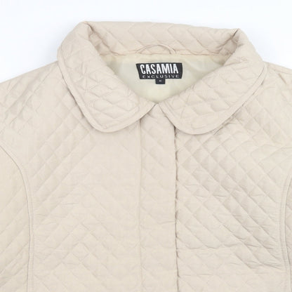 Womens UK Size M casamia Beige Quilted Coat