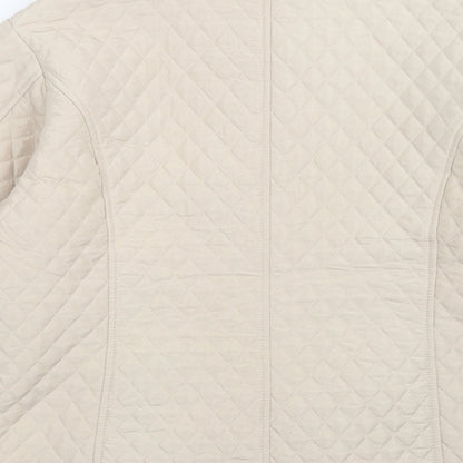 Womens UK Size M casamia Beige Quilted Coat
