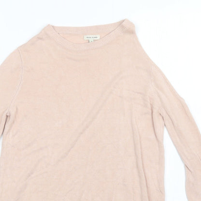Womens UK Size 6 River Island Pink Pullover Jumper
