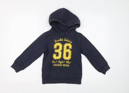 H&M Boys Blue   Pullover Hoodie Size 5-6 Years
