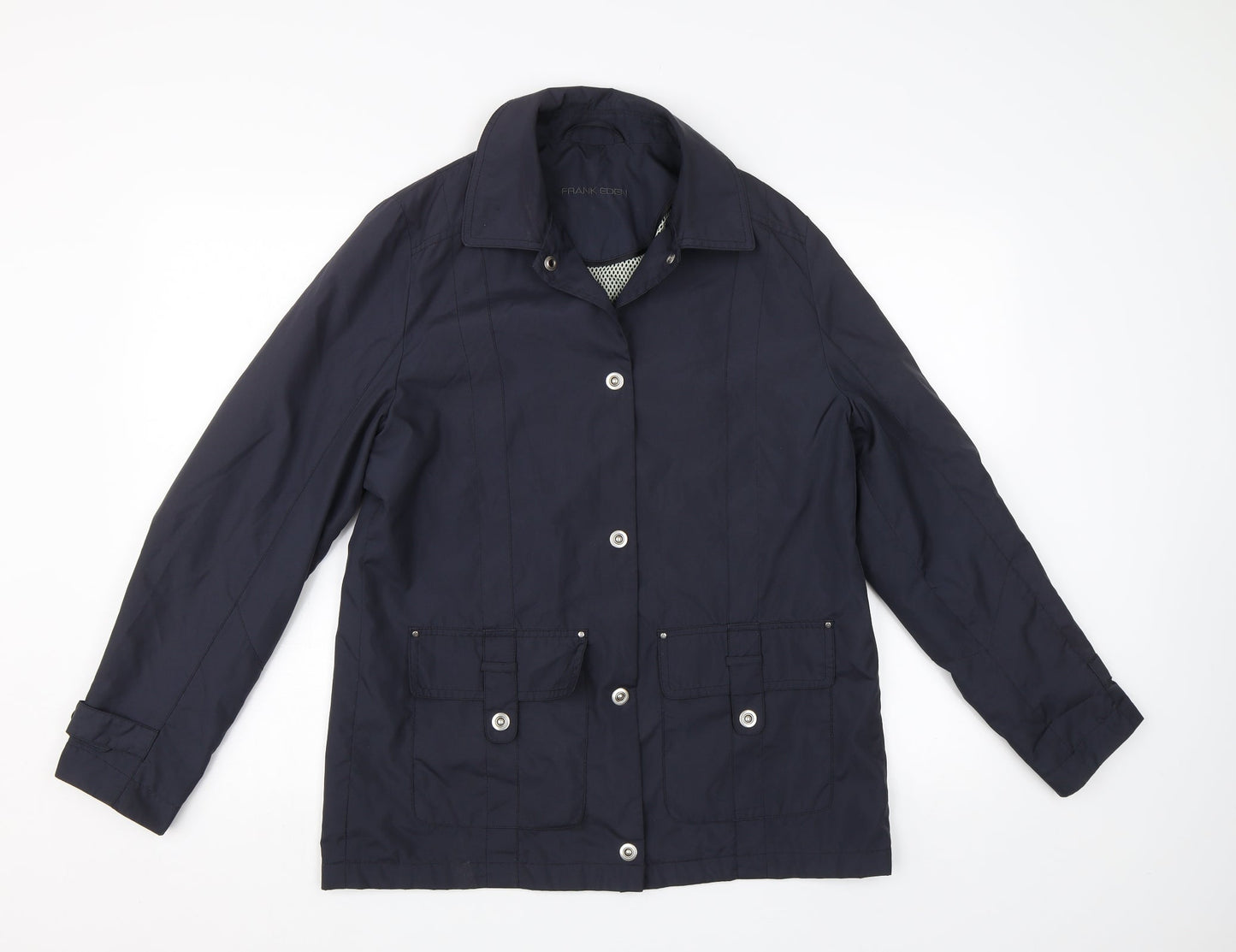 Frank Eden Womens Blue   Windbreaker Jacket Size 10