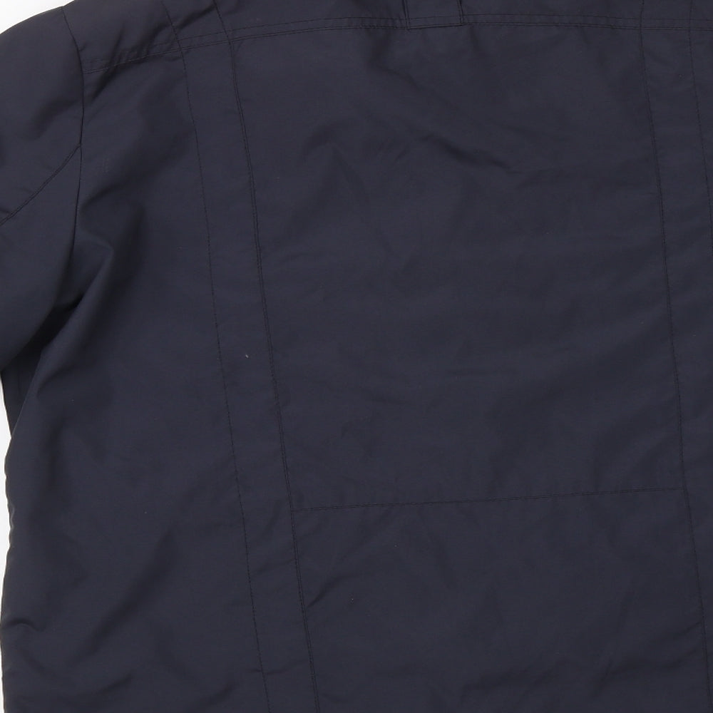 Frank Eden Womens Blue   Windbreaker Jacket Size 10