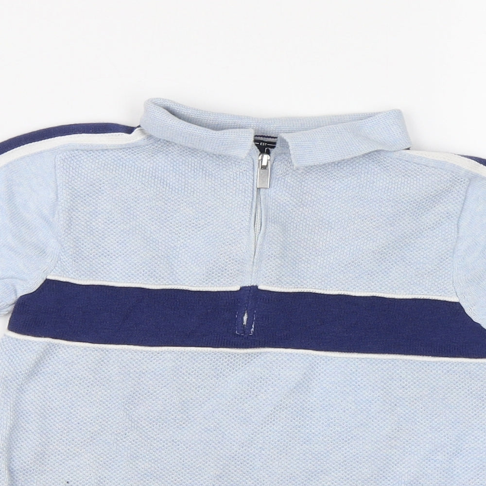 NEXT Boys Blue Striped  Basic Polo Size 6 Years