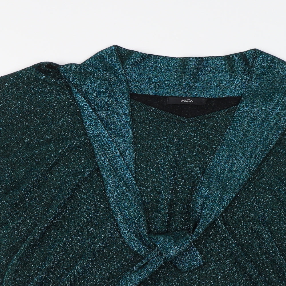 Womens UK Size 20 M&Co Green Pullover Jumper