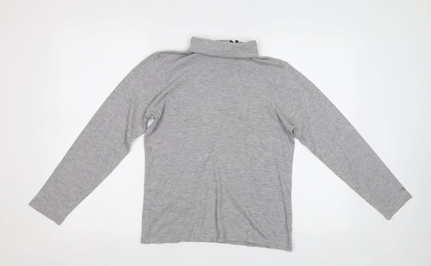 Womens UK Size S Isle Grey Basic T-Shirt