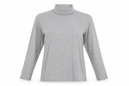 Womens UK Size S Isle Grey Basic T-Shirt