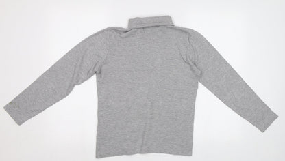 Womens UK Size S Isle Grey Basic T-Shirt