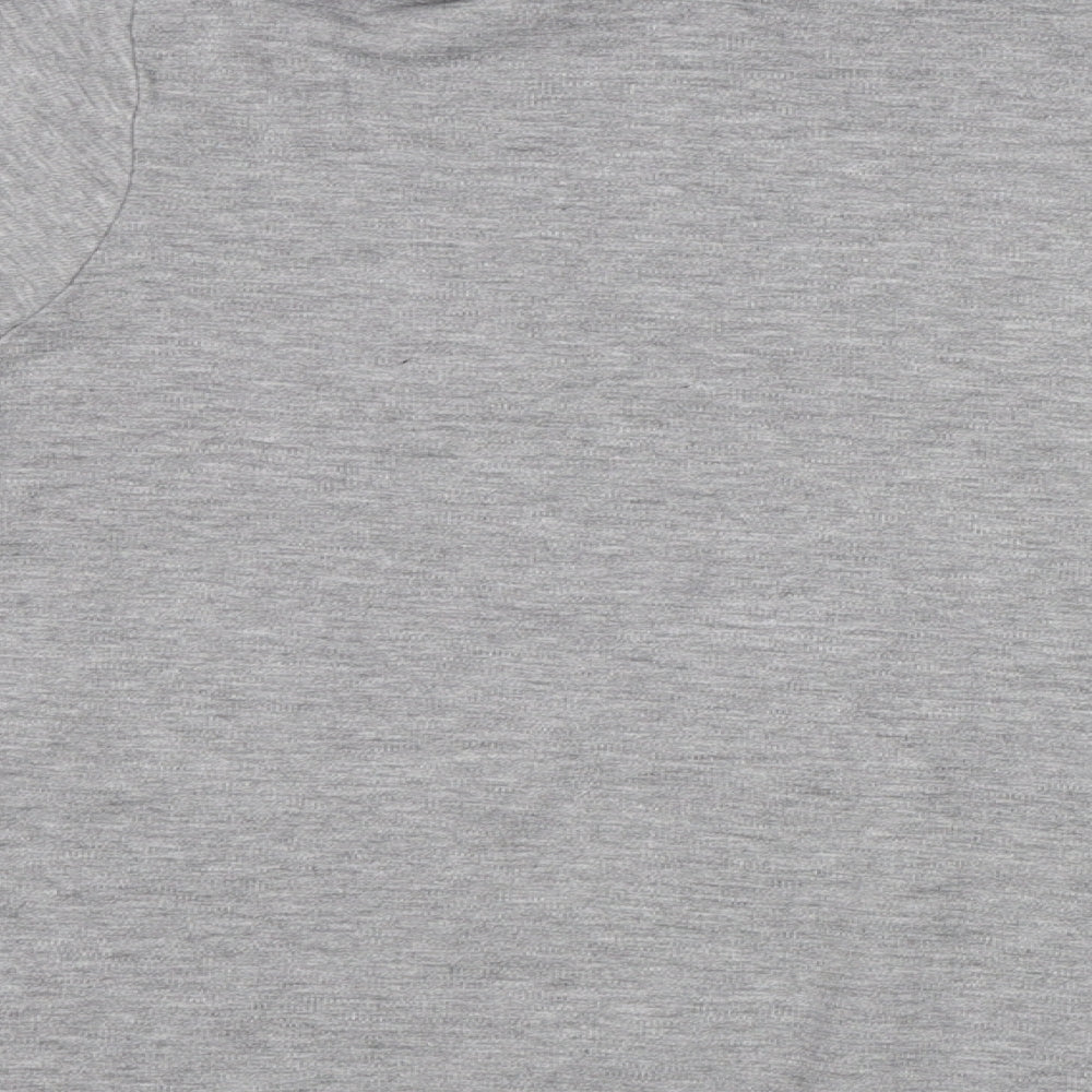 Womens UK Size S Isle Grey Basic T-Shirt