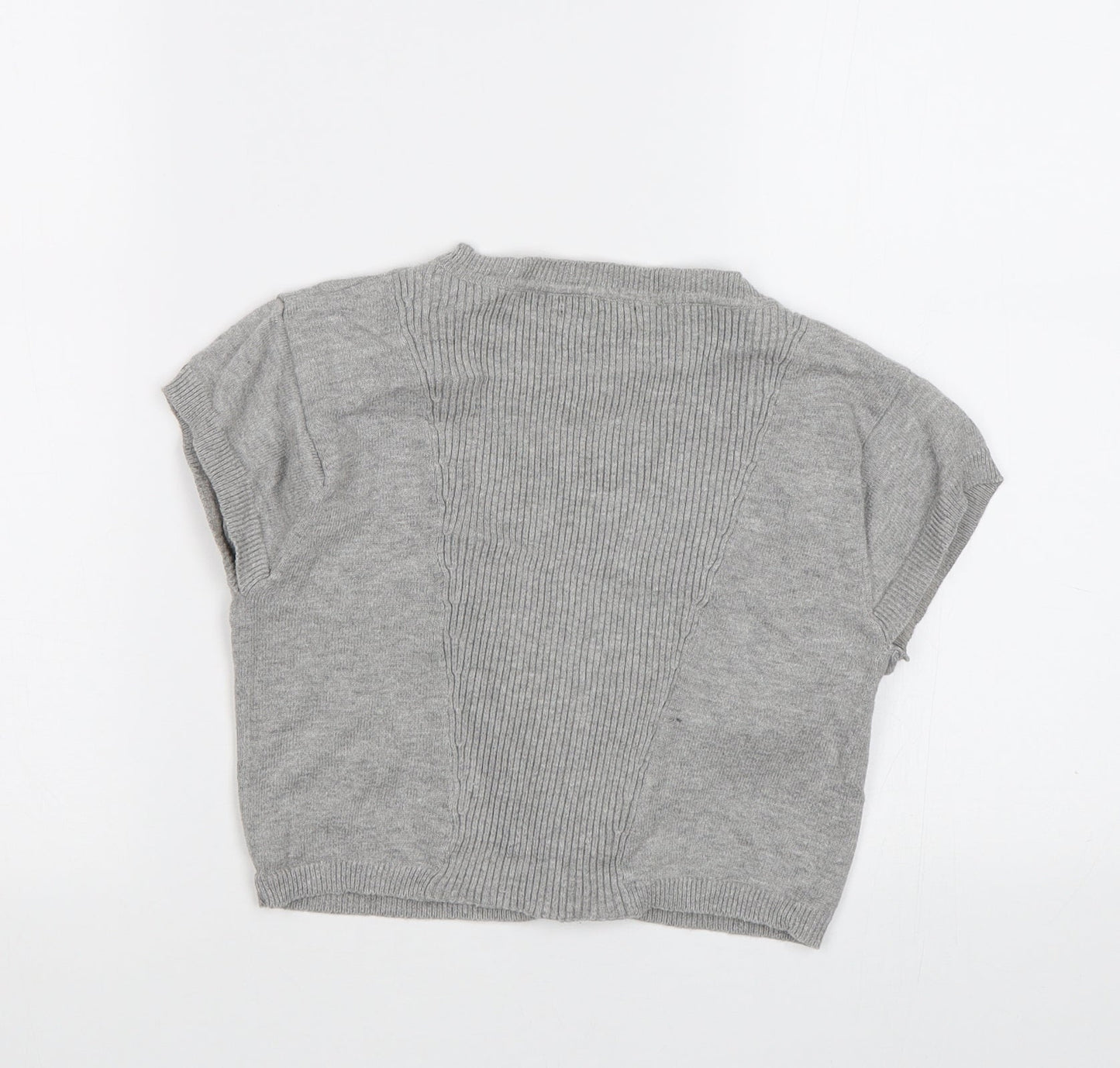 Womens UK Size S Internacionale Grey Shrug Jumper