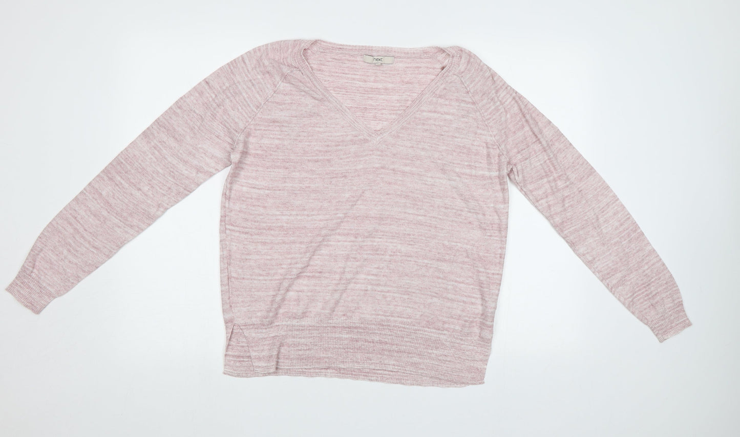 Womens UK Size 12 NEXT Pink Pullover Jumper
