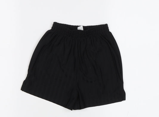 TU Boys Black Striped  Sweat Shorts Size 4 Years