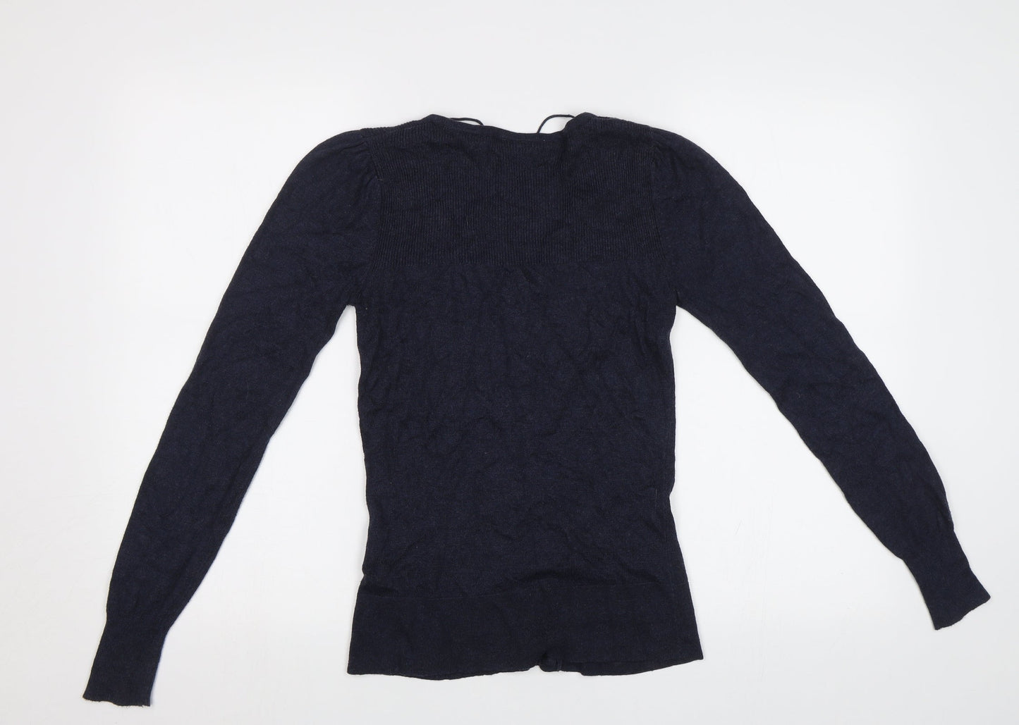 Womens UK Size XS Yessica Blue Cardigan Jumper