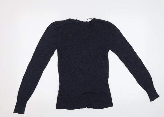 Womens UK Size XS Yessica Blue Cardigan Jumper