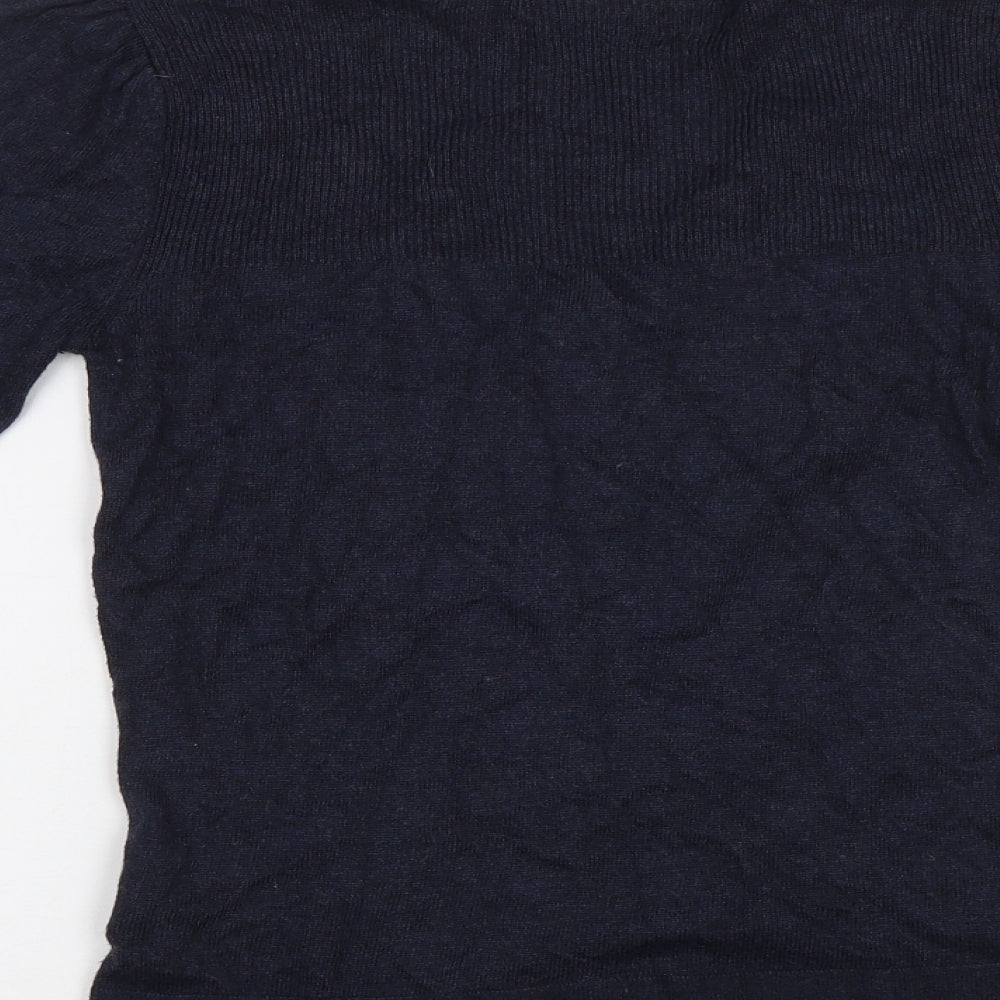 Womens UK Size XS Yessica Blue Cardigan Jumper