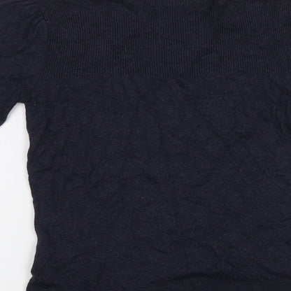 Womens UK Size XS Yessica Blue Cardigan Jumper