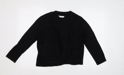 Womens UK Size 14 BHS Black Cardigan Jumper