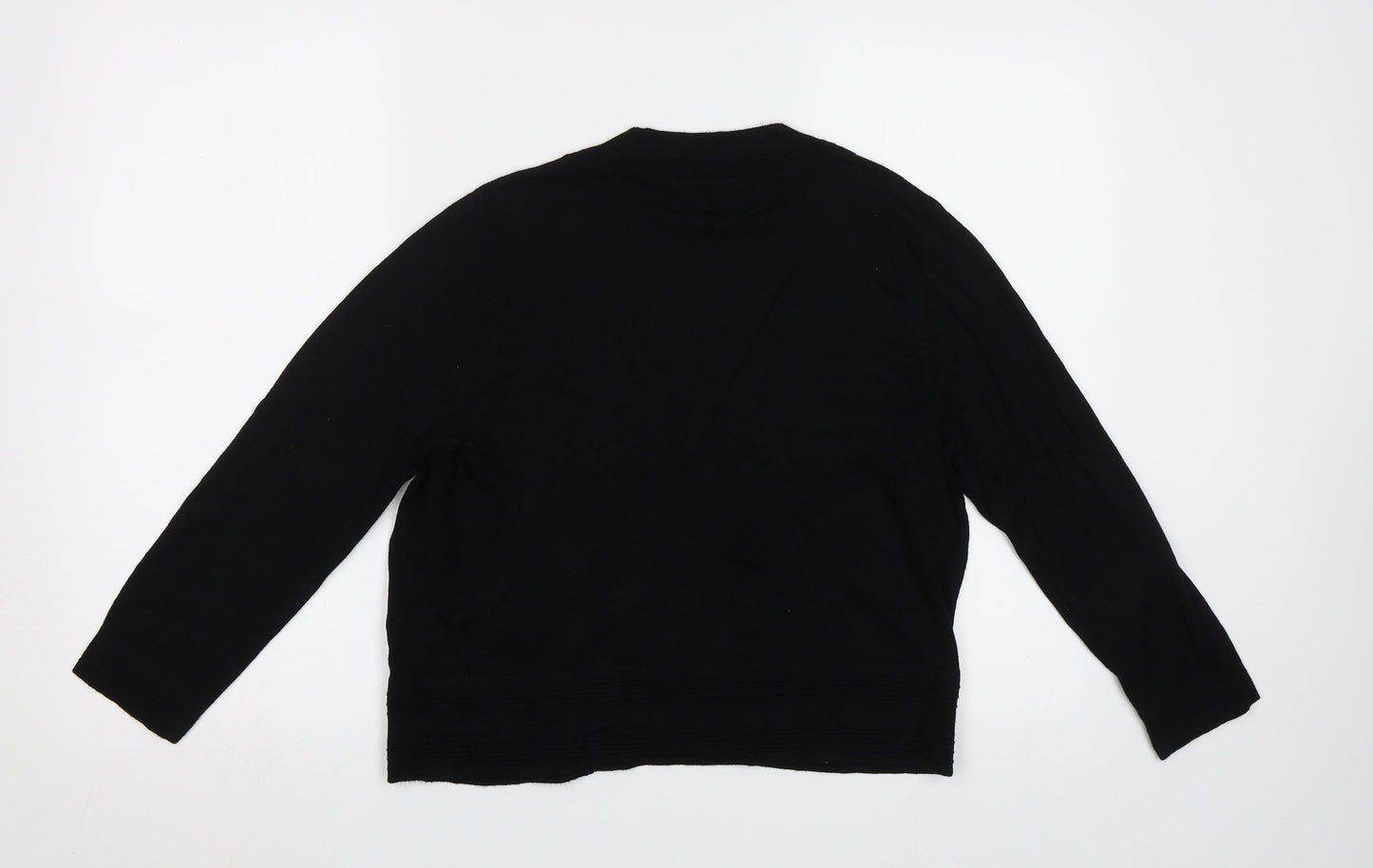 Womens UK Size 14 BHS Black Cardigan Jumper