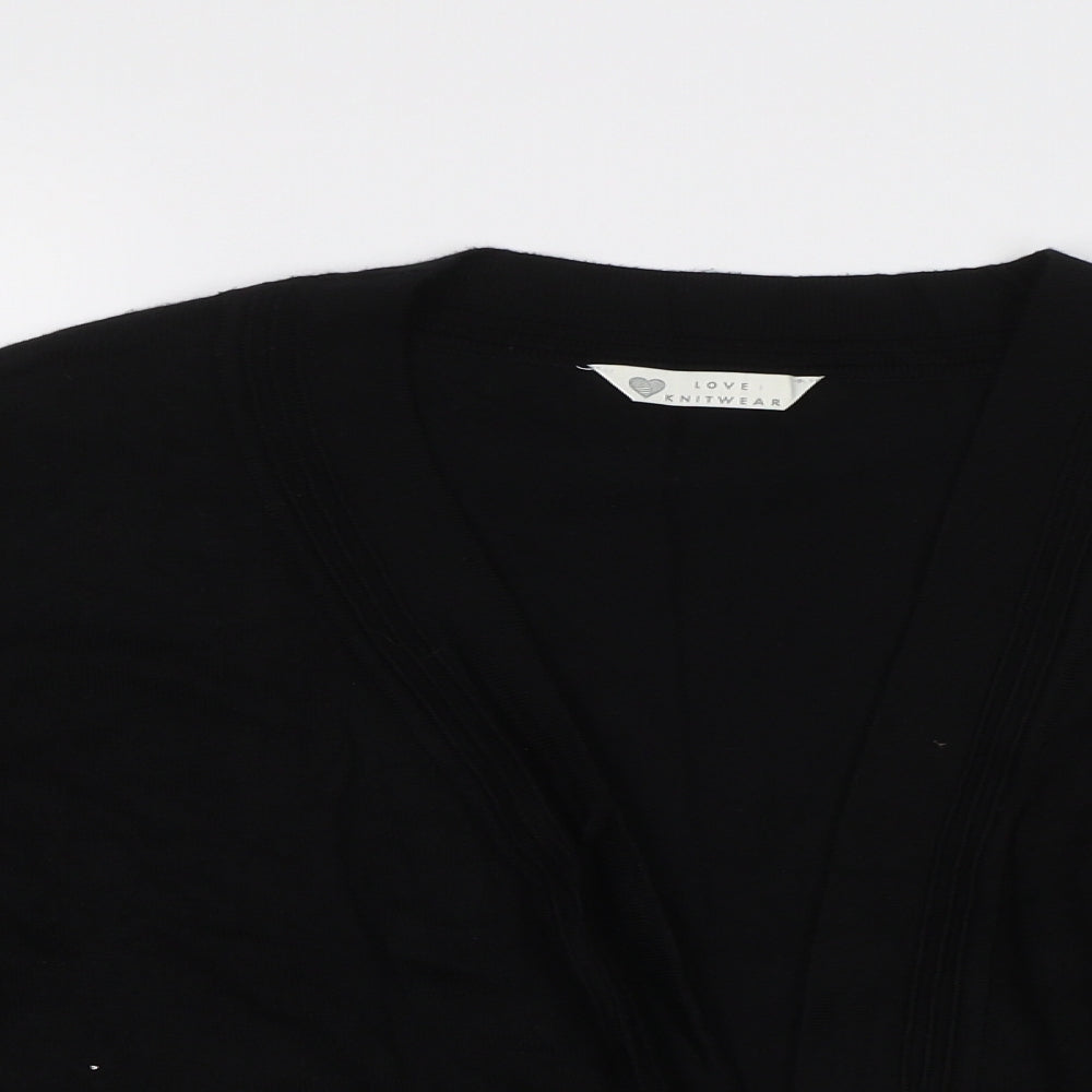 Womens UK Size 14 BHS Black Cardigan Jumper