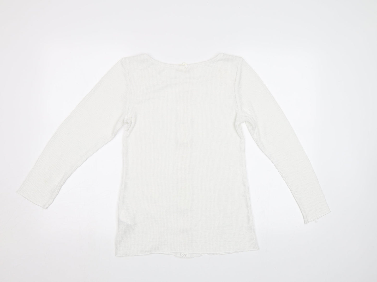 Womens UK Size S H&M White Basic Blouse