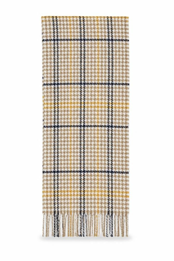 Preworn Womens Yellow Houndstooth   Shawl/Wrap