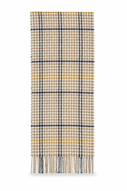 Preworn Womens Yellow Houndstooth   Shawl/Wrap