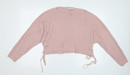 Womens UK Size M FOREVER 21 Pink Pullover Sweatshirt