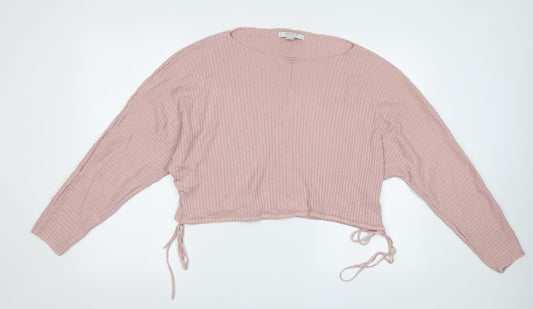 Womens UK Size M FOREVER 21 Pink Pullover Sweatshirt