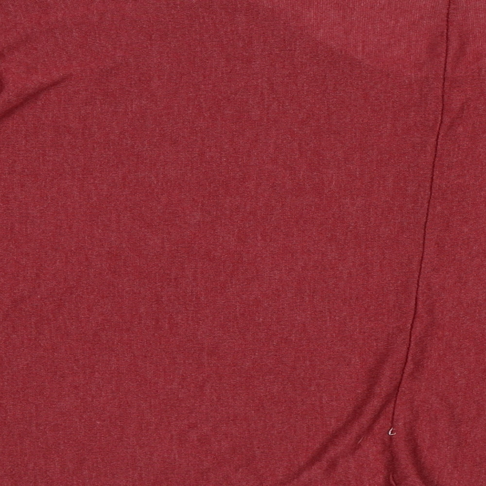 Womens UK Size XL Preworn Red Basic Blouse