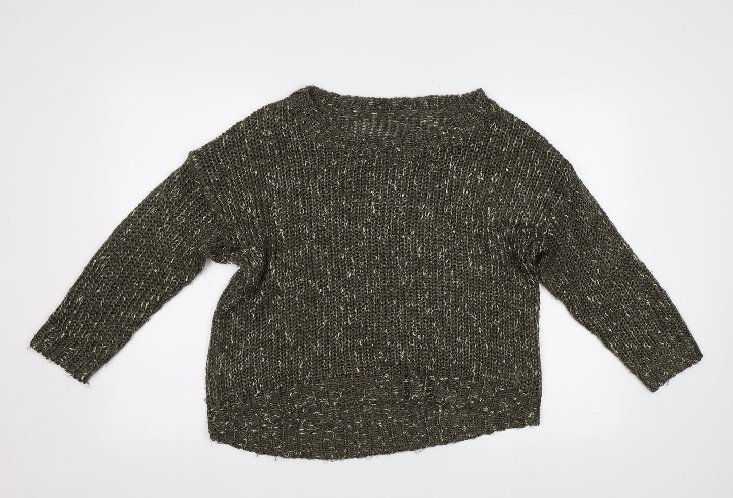 Womens UK Size M Oasis Green Pullover Jumper