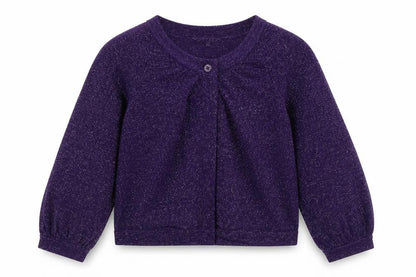 Matthew Williamson Girls Purple   Cardigan Jumper Size 11 Years