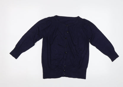 Womens UK Size 12 Dorothy Perkins Blue Cardigan Jumper