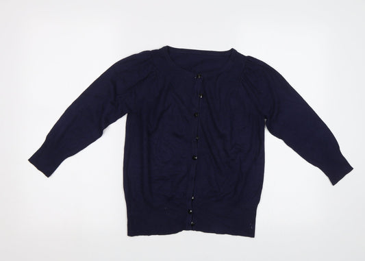 Womens UK Size 12 Dorothy Perkins Blue Cardigan Jumper