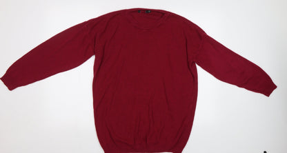 Preworn Mens Purple   Henley Jumper Size M