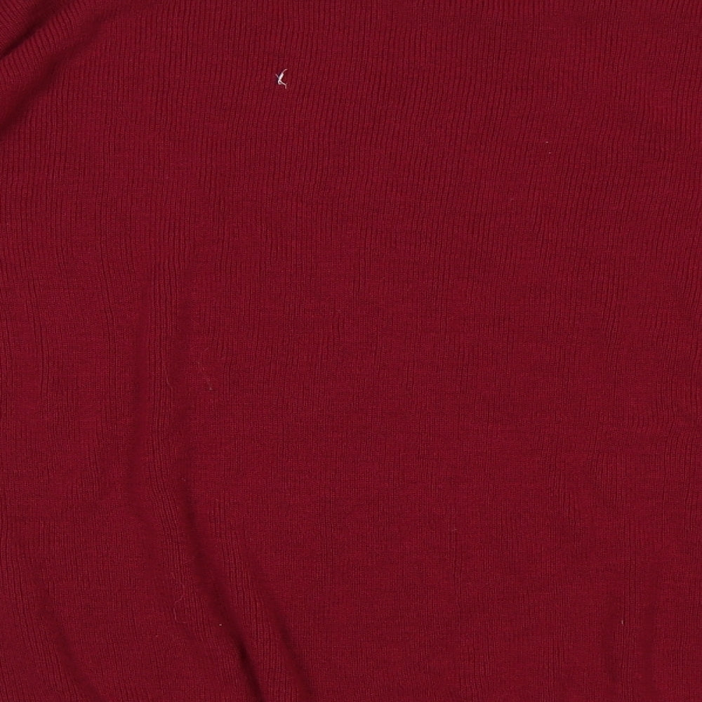 Preworn Mens Purple   Henley Jumper Size M