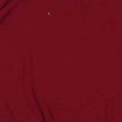 Preworn Mens Purple   Henley Jumper Size M