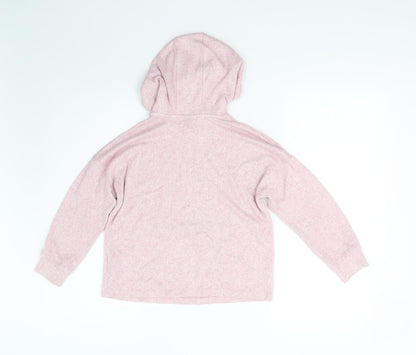 M&S Girls Pink   Pullover Hoodie Size 8-9 Years