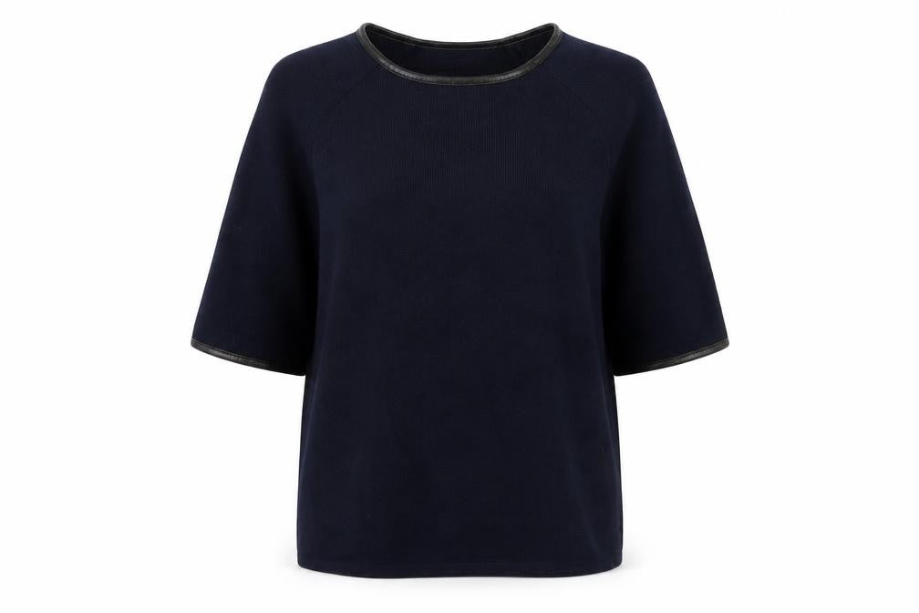 Womens UK Size 10 M&S Blue Pullover Jumper